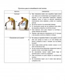 Rutina de ejercicio para rehabilitación de hombro