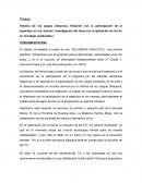 Historia de los juegos olímpicos. Relación con la participación de la argentina en los mismos. Investigación del tema con la aplicación de las tic en el trabajo colaborativo