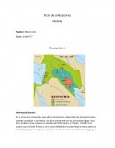 Ficha de civilizaciones Historia Mespotamia
