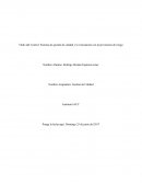 Título del Control: Sistema de gestión de calidad y la vinculación con la prevención de riesgo