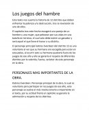 Los juegos del hambre. Personajes