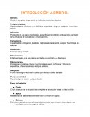 INTRODUCCIÓN A EMBRIO