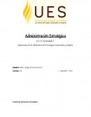 EC1 F1 Actividad 2. Importancia de la Administración Estratégica Naturaleza y desafíos