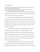 ¿Qué es el aprendizaje?