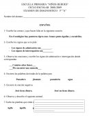 CICLO ESCOLAR 2008-2009 EXAMEN DE DIAGNOSTICO 3º “A”