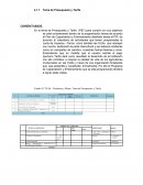 Tema de Presupuesto y Tarifa COMENTARIOS