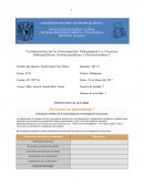 Fundamentos de la Investigación Pedagógica I y Técnicas Bibliográficas, Hemerográficas y Documentales I