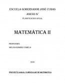 UN NUEVO PROYECTO ANUAL CURRICULAR DE MATEMÁTICA