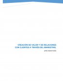 Creación de valor y de relaciones con clientes a través del marketing.
