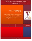 Relacion objetivo contenidos