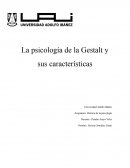 A que se debe que La psicología de la Gestalt y sus características