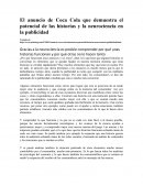 Como se da el anuncio de la cocacola se evidencia con la neurociencia