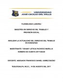 El nuevo Analisis de la actualidad del Derecho del Trabajo