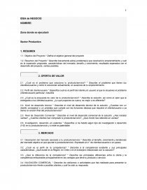 FORMULARIO INSCRIPCIÓN IDEA de NEGOCIO. Página 1