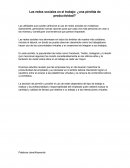 Las redes sociales en el trabajo: ¿una pérdida de productividad?’