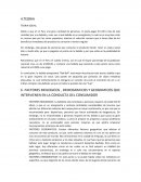 FACTORES BIOLOGICOS , DEMOGRAFICOS Y GEOGRAFICOS QUE INTERVIENEN EN LA CONDUCTA DEL CONSUMIDOR