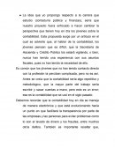 La idea que yo propongo respecto a la carrera que estudio (contaduría pública y finanzas)