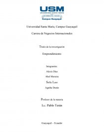 Administracion Carrera de Negocios Internacionales. Página 1
