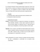 Acta de reunion de padres de familia de 5to de secundaria