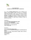 Acta de conformación de academia interdisciplinar: Elección de cargos y acuerdos iniciales