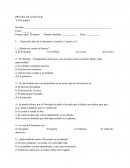 PRUEBA DE LENGUAJE “El Principito”
