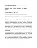 Ensayo del texto: “Filosofía del presente” por Ignacio Izuzquiza