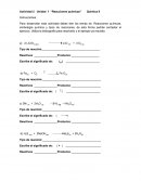 Actividad de Reacciones químicas