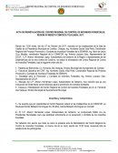 Acta de reinstalacion del centro regional de control de incendios forestales