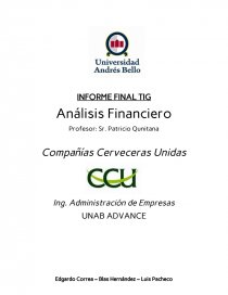 Análisis Financiero RESEÑA DE LA EMPRESA. Página 1