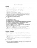 Preguntas de entrevista Formación