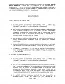 CONTRATO DE COMODATO QUE CELEBRAN POR UNA PARTE AL SR. GARCÍA MENES ENRIQUE A QUIEN EN LO SUCESIVO SE LE DENOMINARÁ EL COMODANTE Y POR LA OTRA PARTE CONSTRUCTORA CHIHUE S.A DE C.V. A QUIEN EN LO SUCESIVO SE LE DENOMINARA EL COMODATARIO, AL TENOR DE LAS