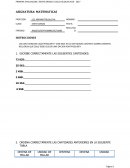 EXAMEN MATEMATICAS 6TO GRADO ADAPTADO