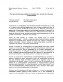 El emprendimiento y su análisis en Colombia: Una revisión de la literatura contextualizada
