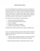 Cuales son las Reglas del método científico