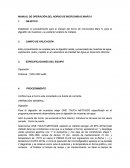 Manual de operación del horno de microondas MARS 6