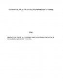 La influencia del maltrato en el rendimiento académico y procesos de aprendizaje de los estudiantes, especialmente en los niños.