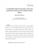 La identidad cultural expresada a través del patrimonio histórico de la ciudad de Santa Marta