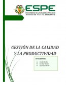GESTIÓN DE LA CALIDAD Y LA PRODUCTIVIDAD