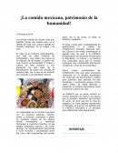 Reportaje "comida mexicana"