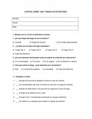 CONTROL SOBRE “USO Y MANEJO DE EXTINTORES”