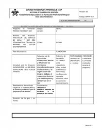 Programa de Formación: TECNICO EN MESA Y BAR. Página 1