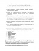 Taller Primer corte 1: Conceptos Básicos de Epidemiología