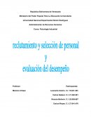 Reclutamiento y selección del personal Psicología Industrial