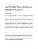 Reseña de Dios de la fe y la filosofia