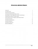 ÉTICA EN EL SERVICIO PÚBLICO