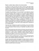 Reporte: La política, lógica y método en las ciencias sociales