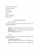 Dibujo Tecnico NORMAS DE PRESENTACION