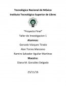 Proyecto final. Taller de Investigacion