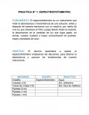 PRACTICA N° 1- ESPECTROFOTOMETRO
