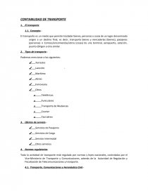 CONTABILIDAD DE TRANSPORTE. Página 1